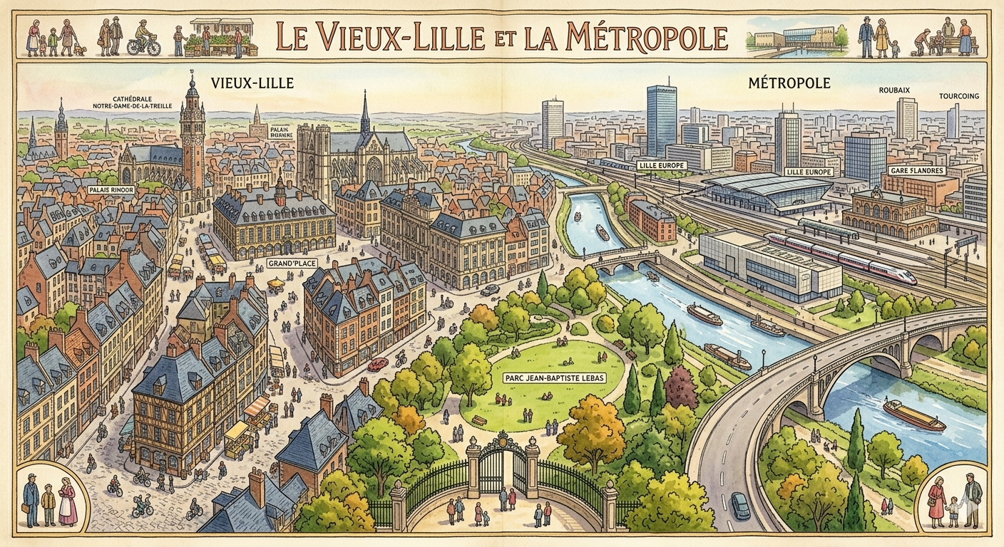 Le Vieux-Lille et la métropole
