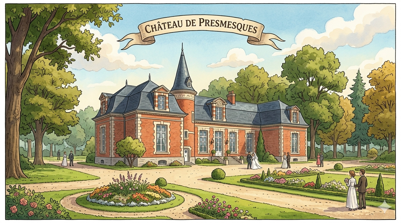 mariage au chateau de presmesques